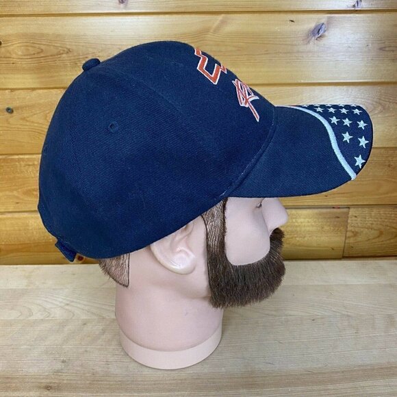 Chevrolet Chevy Bow Tie Racing USA Flag Hat Patriotic! Embroidered Cap Black - Picture 4 of 7